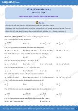 Đề thi giữa kì 1 Toán 8 - Đề số 6